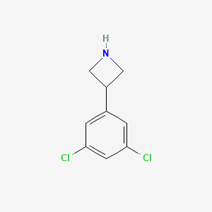 molecular formula C9H9Cl2N B11897305 3-(3,5-Dichlorophenyl)azetidine 