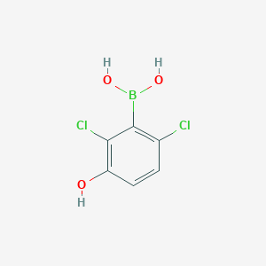 molecular formula C6H5BCl2O3 B11897311 (2,6-Dichloro-3-hydroxyphenyl)boronic acid 