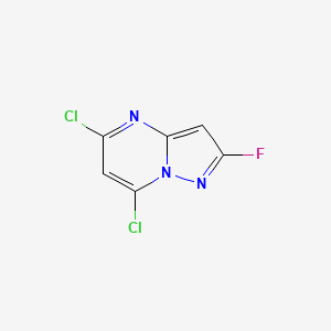 molecular formula C6H2Cl2FN3 B11897385 5,7-Dichloro-2-fluoropyrazolo[1,5-a]pyrimidine 