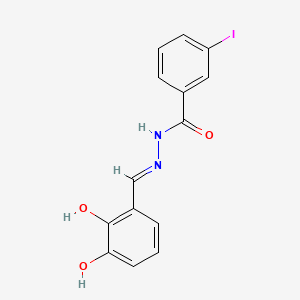 molecular formula C14H11IN2O3 B1189739 N'-(2,3-dihydroxybenzylidene)-3-iodobenzohydrazide 