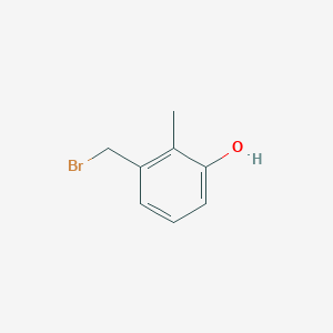 molecular formula C8H9BrO B11897390 3-(Bromomethyl)-2-methylphenol 