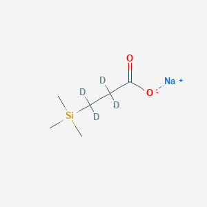 molecular formula C6H13NaO2Si B118974 3-(三甲基甲硅烷基)(2,2,3,3-2H4)丙酸钠 CAS No. 24493-21-8