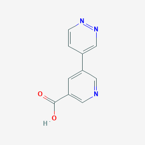 molecular formula C10H7N3O2 B11897424 5-(Pyridazin-4-yl)nicotinic acid CAS No. 1346687-45-3