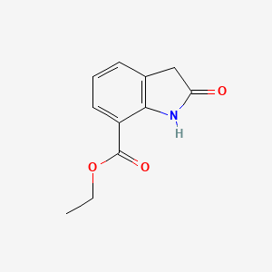 molecular formula C11H11NO3 B11897437 Ethyl 2-oxoindoline-7-carboxylate 