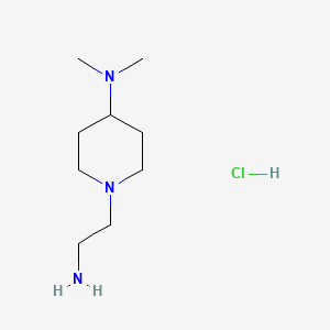 1-(2-aminoethyl)-N,N-dimethylpiperidin-4-amine hydrochloride