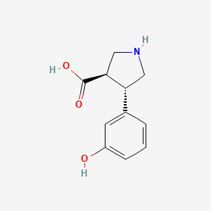 (3R,4S)-rel-4-(3-Hydroxyphenyl)pyrrolidine-3-carboxylic acid