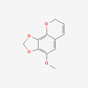 molecular formula C11H10O4 B11897478 4-Methoxy-8h-[1,3]dioxolo[4,5-h]chromene CAS No. 104213-50-5