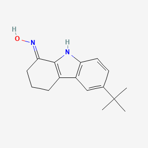 molecular formula C16H20N2O B1189750 6-tert-butyl-2,3,4,9-tetrahydro-1H-carbazol-1-one oxime 