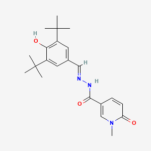 N'-(3,5-ditert-butyl-4-hydroxybenzylidene)-1-methyl-6-oxo-1,6-dihydro-3-pyridinecarbohydrazide