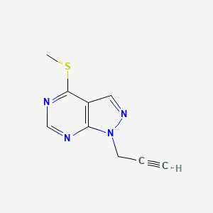 1H-Pyrazolo[3,4-d]pyrimidine, 4-(methylthio)-1-(2-propynyl)-