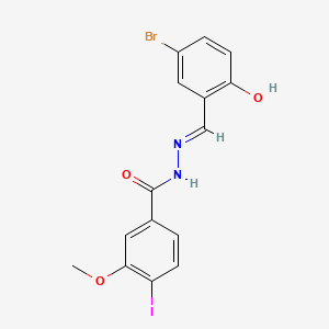 N'-(5-bromo-2-hydroxybenzylidene)-4-iodo-3-methoxybenzohydrazide