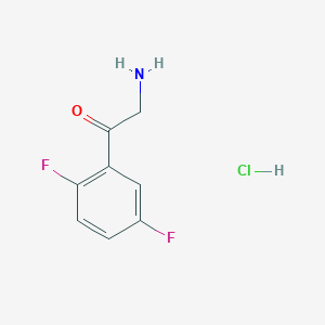 molecular formula C8H8ClF2NO B11897546 2-Amino-1-(2,5-difluorophenyl)ethanone hydrochloride 