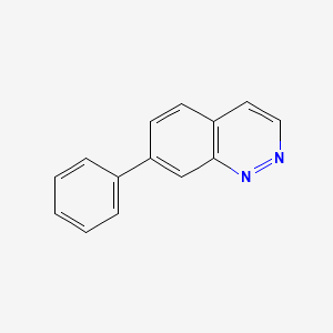 molecular formula C14H10N2 B11897633 7-Phenylcinnoline 