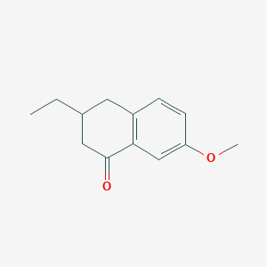 molecular formula C13H16O2 B11897649 3-Ethyl-7-methoxy-3,4-dihydronaphthalen-1(2H)-one 