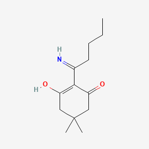 molecular formula C13H21NO2 B1189766 2-(1-Aminopentylidene)-5,5-dimethylcyclohexane-1,3-dione 