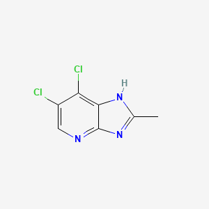 molecular formula C7H5Cl2N3 B11897699 6,7-Dichloro-2-methyl-3H-imidazo[4,5-b]pyridine 