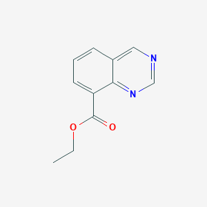 molecular formula C11H10N2O2 B11897762 Ethyl quinazoline-8-carboxylate 