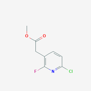 Methyl 2-(6-chloro-2-fluoropyridin-3-yl)acetate