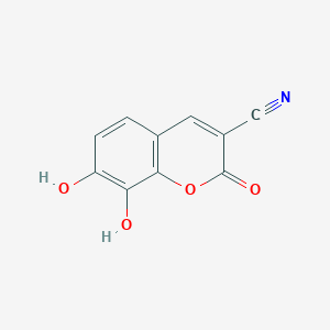 molecular formula C10H5NO4 B11897947 7,8-Dihydroxy-2-oxo-2H-chromene-3-carbonitrile 