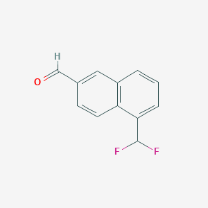 1-(Difluoromethyl)naphthalene-6-carboxaldehyde