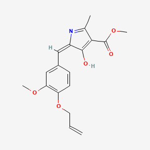 methyl 5-[4-(allyloxy)-3-methoxybenzylidene]-2-methyl-4-oxo-4,5-dihydro-1H-pyrrole-3-carboxylate