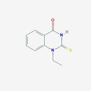 molecular formula C10H10N2OS B11898029 1-ethyl-2-thioxo-2,3-dihydroquinazolin-4(1H)-one CAS No. 4827-49-0