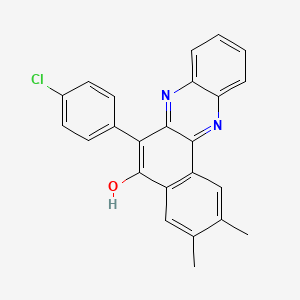 6-(4-Chlorophenyl)-2,3-dimethylbenzo[a]phenazin-5-ol