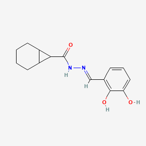 molecular formula C15H18N2O3 B1189813 N'-(2,3-dihydroxybenzylidene)bicyclo[4.1.0]heptane-7-carbohydrazide 