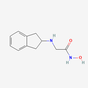 molecular formula C11H14N2O2 B11898191 N~2~-(2,3-Dihydro-1H-inden-2-yl)-N-hydroxyglycinamide CAS No. 919996-30-8