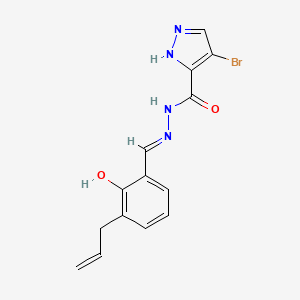 N'-(3-Allyl-2-hydroxybenzylidene)-4-bromo-5-pyrazolecarbohydrazide