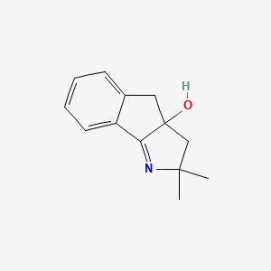 molecular formula C13H15NO B11898210 2,2-Dimethyl-2,4-dihydroindeno[1,2-b]pyrrol-3a(3H)-ol CAS No. 90596-01-3