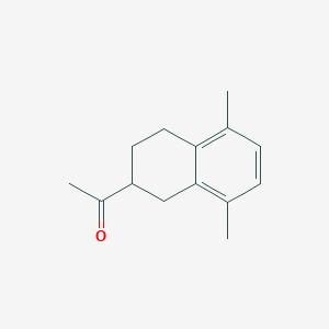 molecular formula C14H18O B11898212 Ethanone, 1-(1,2,3,4-tetrahydro-5,8-dimethyl-2-naphthalenyl)- CAS No. 92921-66-9