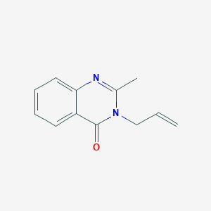 molecular formula C12H12N2O B11898230 4(3H)-Quinazolinone, 2-methyl-3-(2-propenyl)- CAS No. 833-32-9