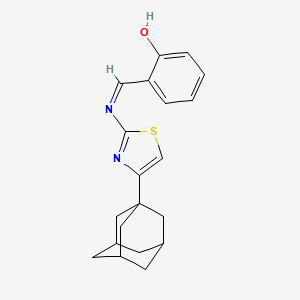 2-({[4-(1-Adamantyl)-1,3-thiazol-2-yl]imino}methyl)phenol