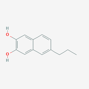 molecular formula C13H14O2 B11898392 6-Propylnaphthalene-2,3-diol 