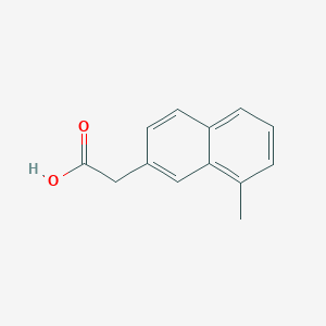 molecular formula C13H12O2 B11898407 1-Methylnaphthalene-7-acetic acid 