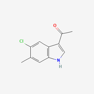 1-(5-Chloro-6-methyl-1H-indol-3-yl)ethanone