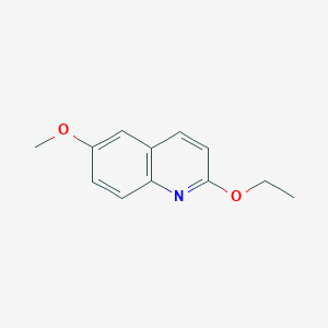 molecular formula C12H13NO2 B11898417 2-Ethoxy-6-methoxyquinoline 