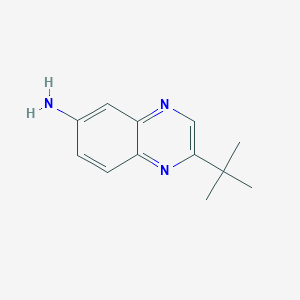 molecular formula C12H15N3 B11898509 2-(tert-Butyl)quinoxalin-6-amine 