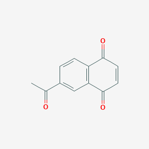 molecular formula C12H8O3 B11898519 6-Acetylnaphthalene-1,4-dione CAS No. 51439-36-2