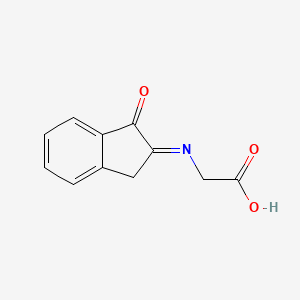 molecular formula C11H9NO3 B11898520 (E)-N-(1-Oxo-1,3-dihydro-2H-inden-2-ylidene)glycine CAS No. 873876-86-9