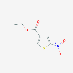 molecular formula C7H7NO4S B11898542 Ethyl 5-nitrothiophene-3-carboxylate 