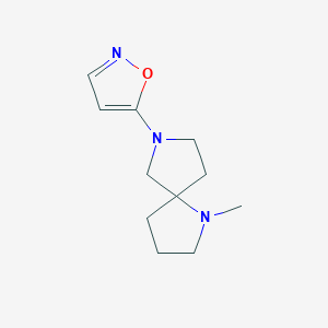 1,7-Diazaspiro[4.4]nonane, 7-(5-isoxazolyl)-1-methyl-