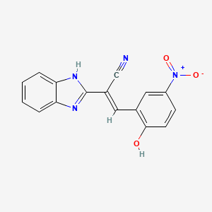 2-(1H-benzimidazol-2-yl)-3-{2-hydroxy-5-nitrophenyl}acrylonitrile