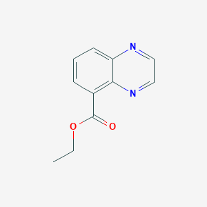 molecular formula C11H10N2O2 B11898574 Ethyl Quinoxaline-5-carboxylate 