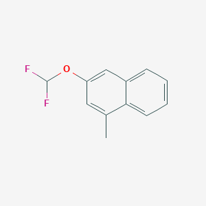 molecular formula C12H10F2O B11898584 2-(Difluoromethoxy)-4-methylnaphthalene CAS No. 1261488-12-3