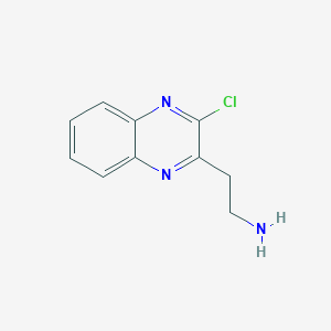 molecular formula C10H10ClN3 B11898603 2-(3-Chloroquinoxalin-2-yl)ethanamine 