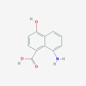 molecular formula C11H9NO3 B11898618 8-Amino-4-hydroxy-1-naphthoic acid CAS No. 748131-07-9