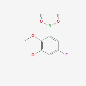 molecular formula C8H10BFO4 B11898635 (5-Fluoro-2,3-dimethoxyphenyl)boronic acid 