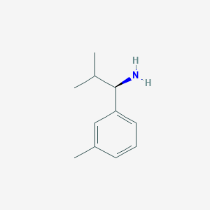 molecular formula C11H17N B11898640 (R)-2-Methyl-1-(m-tolyl)propan-1-amine hydrochloride CAS No. 100485-65-2